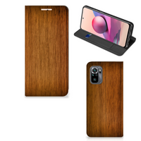 Xiaomi Redmi Note 10 4G | 10S | Poco M5s Book Wallet Case Donker Hout