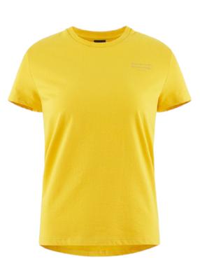 Klättermusen T-shirt Runa dames katoen geel