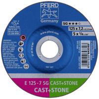 PFERD 69298075 E 125-7 SG CAST+STONE (2) Afbraamschijf recht Diameter 125 mm Boordiameter 22.23 mm 1 stuk(s)