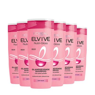 L'Oréal Paris Elvive Nutri-Gloss shampoo - 6 x 250 ml - voordeelverpakking