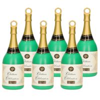 6x Ballon gewichten champagnefles 163 gram