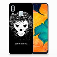 Silicone Back Case Samsung Galaxy A30 Skull Hair