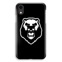 Angry Bear (black): iPhone XR Volledig Geprint Hoesje - thumbnail