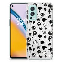 Silicone Back Case OnePlus Nord 2 5G Silver Punk - thumbnail