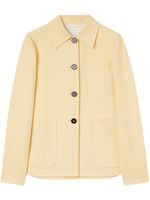 Jil Sander surchemise en coton à col pointu - Jaune