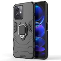 Xiaomi Redmi Note 12/Poco X5 Hybrid Case met Ringhouder - Zwart - thumbnail