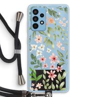 Botanical sweet flower heaven: Samsung Galaxy A52 Transparant Hoesje met koord