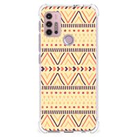 Motorola Moto G30 | G20 | G10 Doorzichtige Silicone Hoesje Aztec Yellow - thumbnail