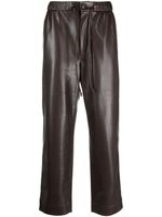 Nanushka pantalon Jain en cuir artificiel - Marron - thumbnail