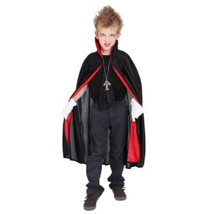 Zwarte dracula/vampieren cape voor kinderen 152/164 (10-12 jaar)  -