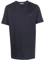 Marni t-shirt en coton à logo imprimé - Bleu