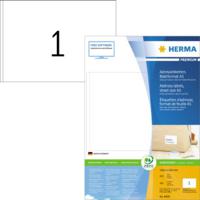 Herma 8690 Adresetiketten 148.5 x 205 mm Papier Wit 400 stuk(s) Inkjet, Laser (zwart/wit), Laser (kleur), Kopiëren (zwart/wit), Kopiëren (kleur), Handschriften - thumbnail