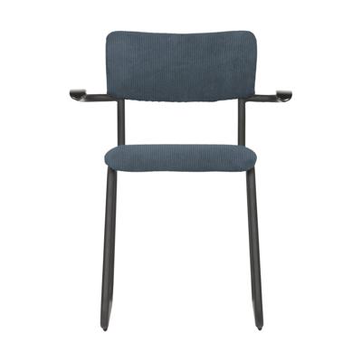 Woood Ribb stoel staalblauw