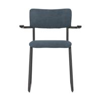 Woood Ribb stoel staalblauw