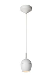 Lucide PRESTON - Hanglamp Badkamer - Ø 10 cm - 1xGU10 - IP44 - Wit