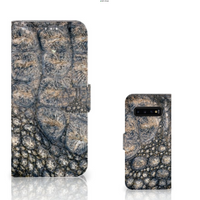 Samsung Galaxy S10 Plus Telefoonhoesje met Pasjes Krokodillenprint