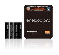 Panasonic Eneloop Pro, Klaar voor Gebruik Ni-Mh Batterij, AAA Micro, Min. 930 mAh, 500 Laadcycli, Extra Sterke Prestaties, Oplaadbare Batterij