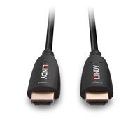 LINDY 38515 HDMI-kabel HDMI Aansluitkabel HDMI-A-stekker 50.00 m Zwart 8K UHD - thumbnail