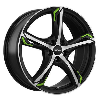 RONAL R62 Green Mat zwart gepolijst