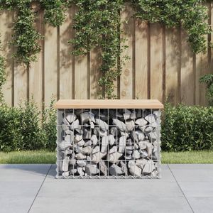 Tuinbank schanskorfontwerp 63x44x42 cm massief grenenhout