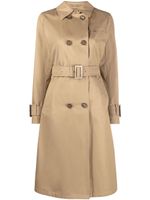 Herno trench croisé à taille ceinturée - Marron