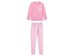 lupilu Meisjes pyjama (122/128, Roze gestreept)