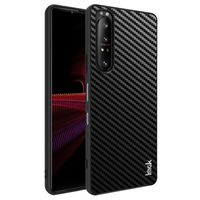 Imak LX-5 Sony Xperia 1 III Hybrid Case - Koolstofvezel - Zwart - thumbnail