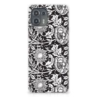 Motorola Edge 20 Lite TPU Case Black Flowers