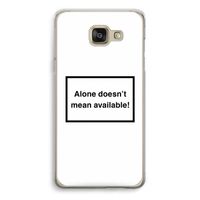 Alone: Samsung Galaxy A5 (2016) Transparant Hoesje