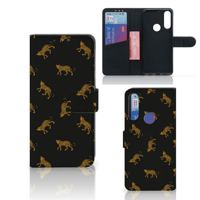 Telefoonhoesje met Pasjes voor Alcatel 1S 2020 Leopards