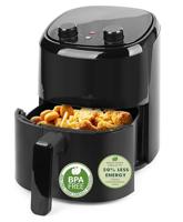 Emerio AirFryer Heteluchtfriteuse, 2,2 l volume voor 1 persoon of als tweede apparaat, frituren met hete lucht zonder olie, gezonder frituren, cool touch, BPA-vrij, snelle opwarming, 1000 W