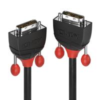 LINDY 36258 DVI-kabel DVI Aansluitkabel DVI-D 18+1-polige stekker, DVI-D 18+1-polige stekker 5.00 m Zwart