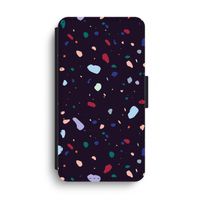 Dark Rounded Terrazzo: iPhone XS Max Flip Hoesje