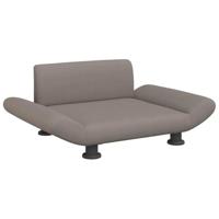 vidaXL Hondenmand 70x45x28 cm stof taupe, hondenbank, hondenbed, dierenmand, huisdierenbank, huisdierenmand, dierenbed, huisdierenbed, hondenkussen