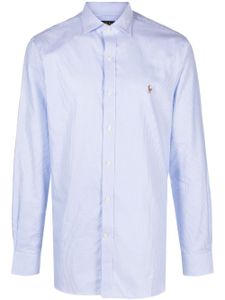 Polo Ralph Lauren chemise rayée à logo brodé - Bleu