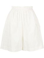 Henrik Vibskov short Waybill en broderie anglaise - Blanc