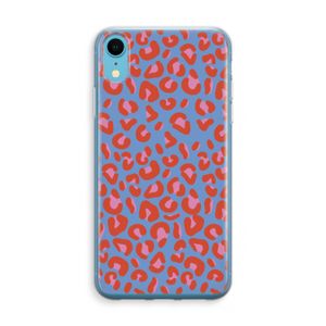 Leopard blue: iPhone XR Transparant Hoesje