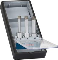 Bosch Professional 3x Diamantboren voor Droog Boren Easy Dry Best for Ceramic (voor Steen, Keramiek, Vloertegel, Muurtegel, Graniet Ø 6/8/10 x 33 mm, Accessoire voor Boor-/Schroefmachines)