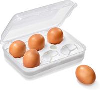 Rotho Fun Transportdoos voor 6 eieren, Kunststof (PP) BPA-vrij, transparante, (20.0 x 14.0 x 6.0 cm)