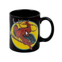 Marvel Spider-Man Heat Change Mok (Spider-Man Iconic Costume Design) 325 ml keramische koffiemok, geschenken voor jongens en meisjes, warmtewisselende mokken voor vrouwen en mannen - officiële