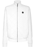 Philipp Plein veste zippée à patch logo - Blanc - thumbnail