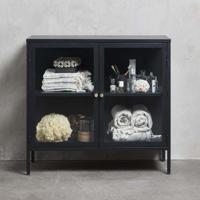 Dressoir Carmel Zwart 2 Delen - Giga Living