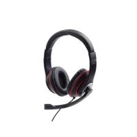 Gembird MHS-03-BKRD headphones/headset Wired Head-band Gaming Black, Red