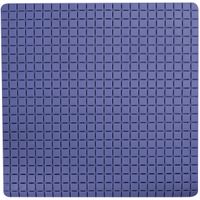 MSV Douche/bad anti-slip mat badkamer - rubber - blauw - 54 x 54 cm   -