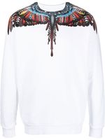 Marcelo Burlon County of Milan sweat Grizzly Wings en coton - Blanc