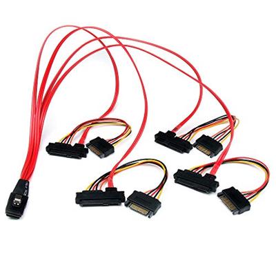 StarTech.com Interne Serial Attached SCSI Mini SAS kabel 50cm - SF-8087 naar 4x SFF-8482 - interne Mini SAS kabel naar 4x SATA