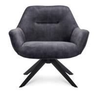Fauteuil Vermont velvet Antraciet