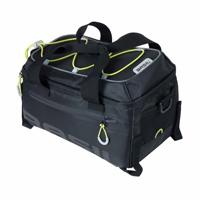 Basil Miles, Bagagedragertas. Unisex-Volwassenen, Black Lime, 32cm x 19cm x 21cm