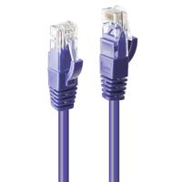 LINDY 48124 RJ45 Netwerkkabel, patchkabel CAT 6 U/UTP 3.00 m Violet Snagless 1 stuk(s)