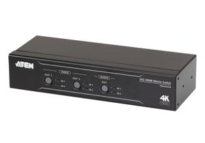 ATEN 2 x 2 True 4K HDMI Matrixswitch met audio de-embedder